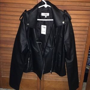 Black Leather Jacket (New With Tags)